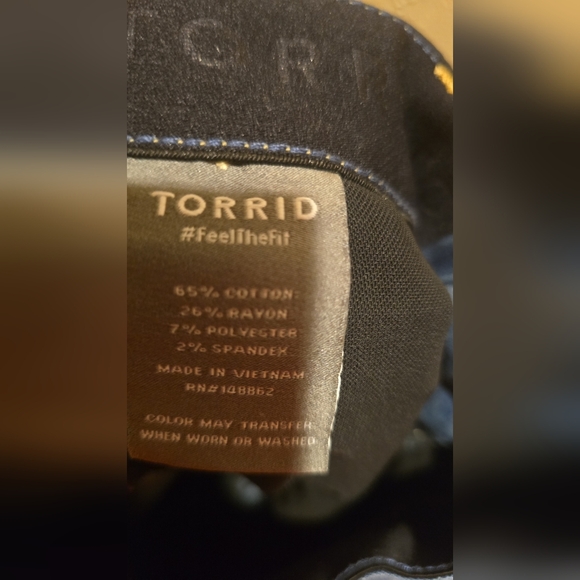 Torrid 18R Blue Medium Wash Bombshell Skinny Jeans Worn Once Excellent Condition - Picture 7 of 7